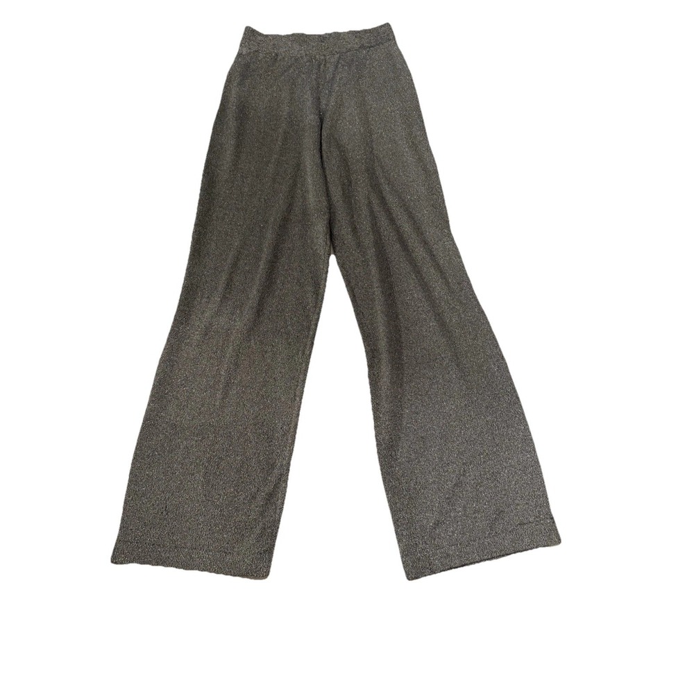 Vintage Limited Pants Shimmering Silver Bohemian Loose Fit Size Medium